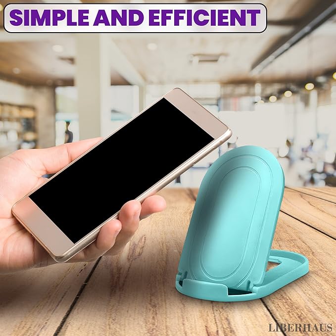 12 Pcs Cell Phone Stand for Desk – Stable Cell Phone Holder Bulk Pack, Adjustable Design with Silicone Pads, Fits 4–7.9" Devices – Cellphone Stand for Desk with Anti-Slip Base & Secure Positioning