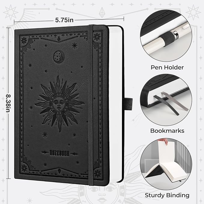 EMSHOI Graph Grid Journal Notebook, 320 Pages, A5 Size (5.7'' x 8.3'')
