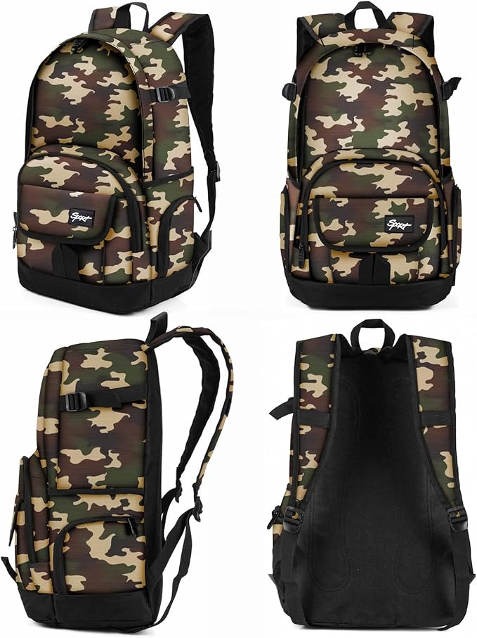 rickyh style School Backpack Travel Bag for Men & Women Lightweight College Back Pack with Laptop Compartmen