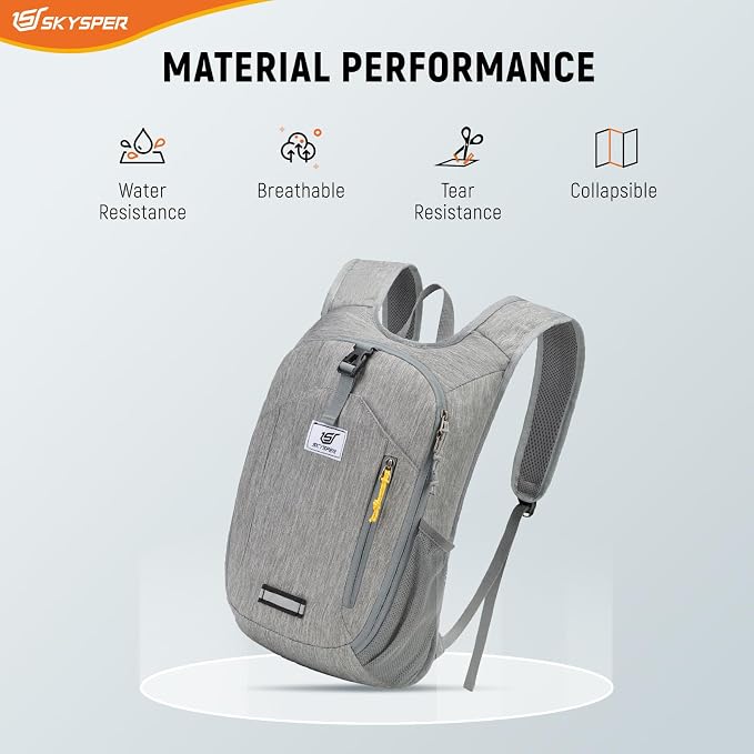 SKYSPER 10L Hiking Backpack Small Foldable Daypack Packable Lightweight Hiking Daypack Travel Day Pack for Women Men