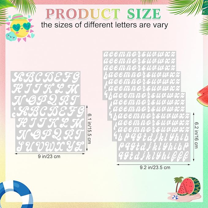 Gilprop 6 Sheets Name Decals for Tumblers Waterproof Vinyl Stickers for Water Bottles UV Dtf Cup Wrap Letters Custom Vinyl Stickers for 14-40 oz Tumbler Glass Bottle Car DIY Crafts