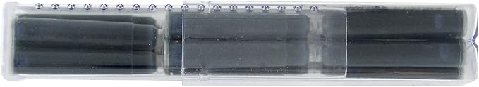 Monteverde Standard Ink Cartridge, Blue/Black, 12 Pack (G303BB)