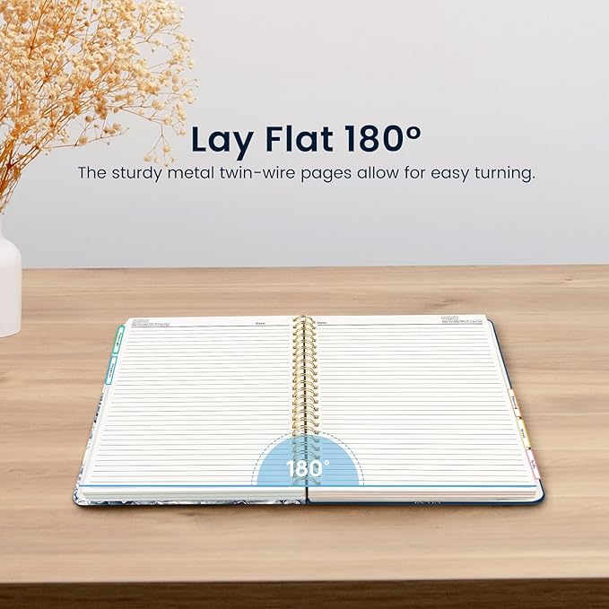 ZOTIA Large Spiral Notebooks for Work 5 Subject with Removable Dividers