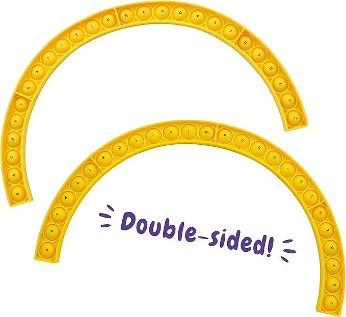 Junior Learning Alphabet Arc Bubble Board, Double-Sided, Ages 4-7, Letter Recognition, K-2