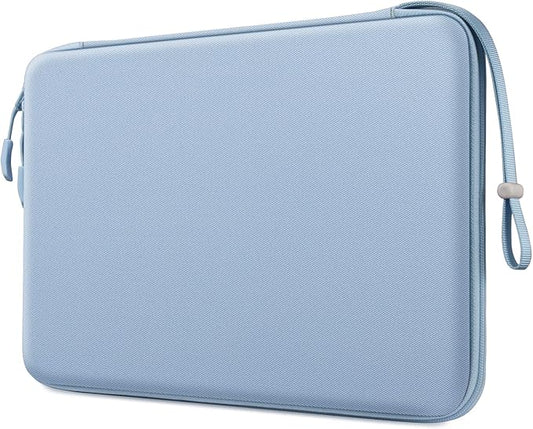 FINPAC Hard Laptop Sleeve Case for 15.3 inch MacBook Air M5 M4 M3 M2 (2026-2023) A3448 A3241 A3114, 16.2 inch MacBook Pro 2026 M5/M4/M3/M2/M1 Pro/Max, Waterproof Case for Surface Laptop, Ice Blue
