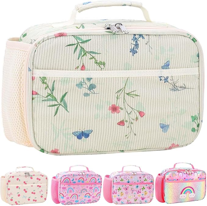 RHCPFOVR Kids Lunch Bag - Insulated Lunch Box for Boys Girls,Washable Lunch Bag and Reusable Toddler Leak-proof Lunchbox for School and Daycare