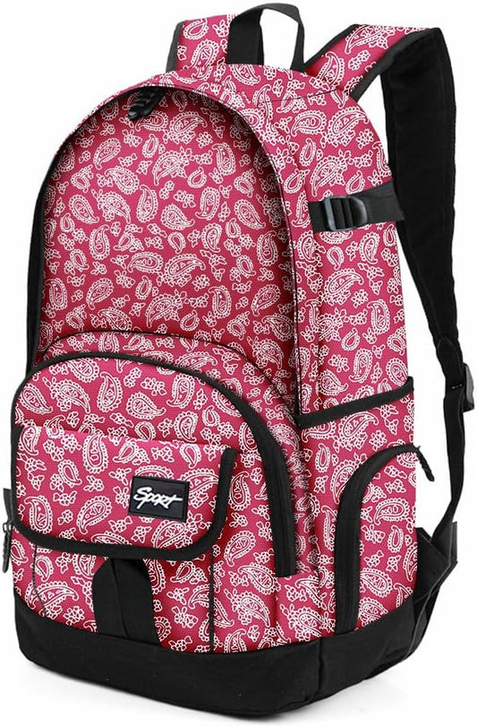 rickyh style School Backpack Travel Bag for Men & Women Lightweight College Back Pack with Laptop Compartmen