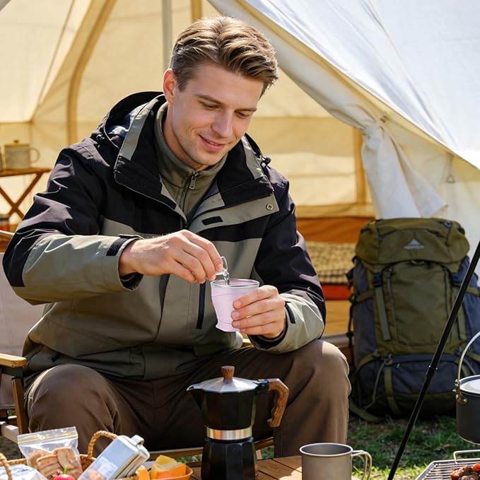 Foldable Silicone Cup, 8.8oz Drinking Mug, 3.62x3.26 Inch Leakproof Travel Cup with Food Grade Material, Drinkware, Foldable Cups with Design, Outdoor Cups for Camping Backpacking