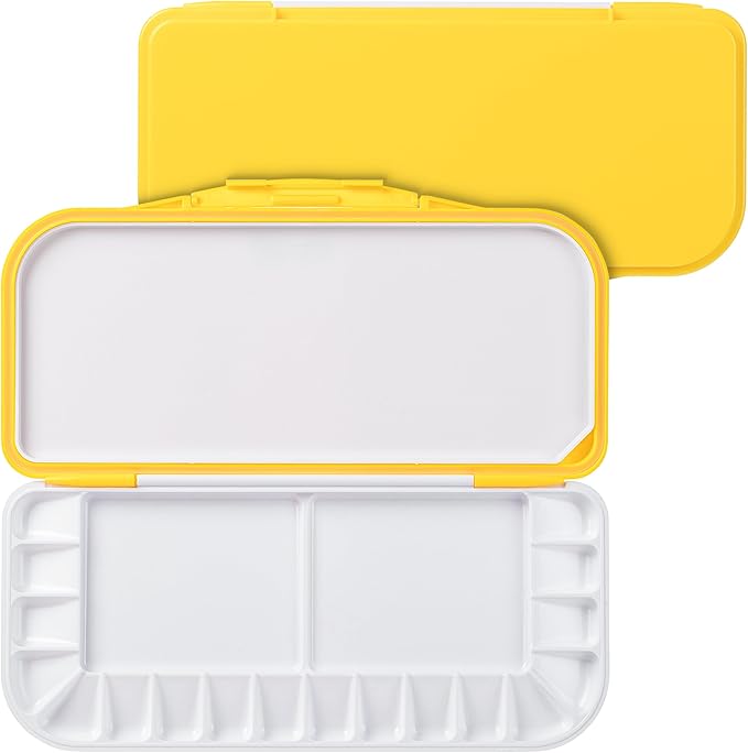 Mr. Pen- Airtight Watercolor Palette with Lid, 18 Wells & 2 Mixing Areas, Lightweight Sealing Paint Palette for Travel, Painting, Watercolor Mixing, Art Class and Studio Use