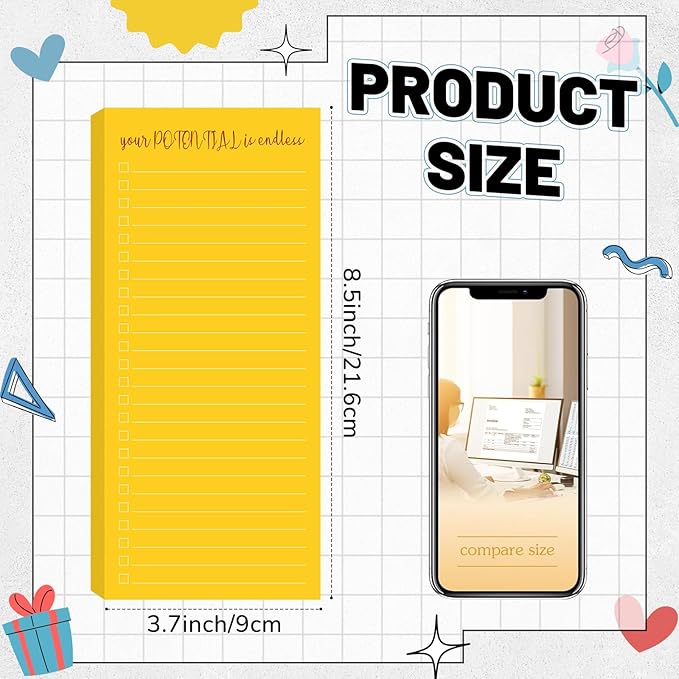 Censen 10 Pack 500 Sheets to Do List Notes Daily Checklist Notepad with 50 Sheets Undated Memo Pad Color Block Shopping List Weekly Plan Notepad Organizer Planners(Multicolor, Motivation Language)