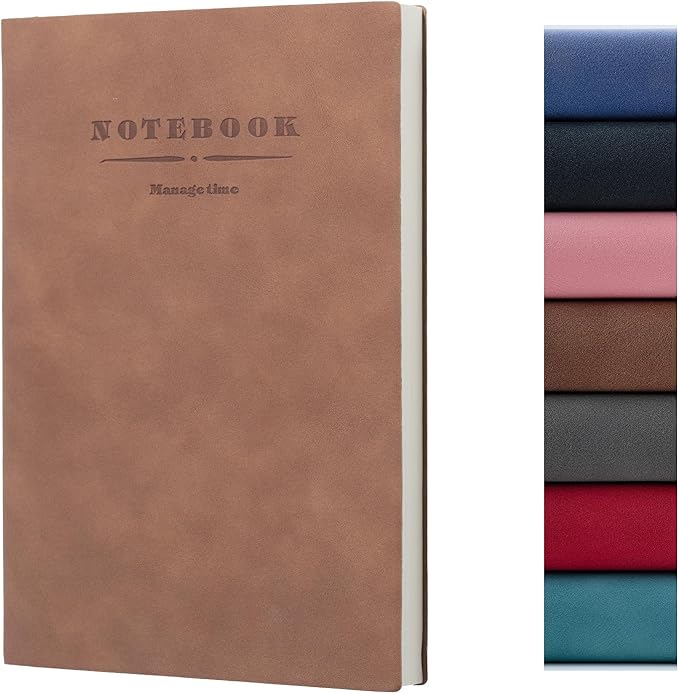 360 Pages B5 Journaling Notebooks, 100 Gsm Paper Thick Lined Journal Notebook for Women Men, Journals for Writing Soft Cover College Supplies for for Work Note Taking Perfect for Office School, Brown