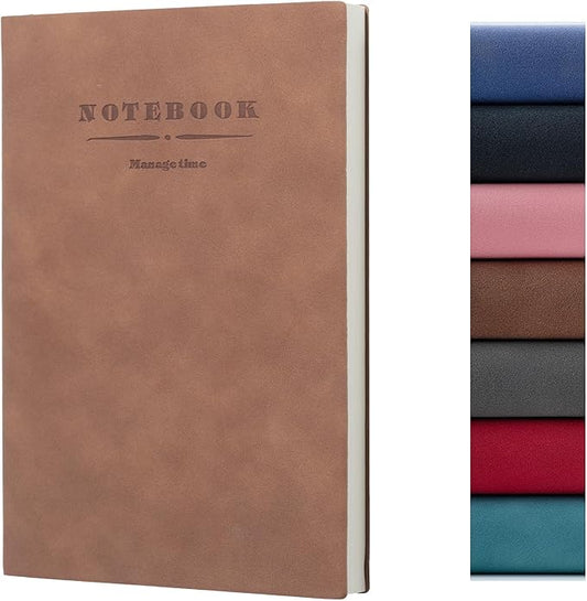 360 Pages B5 Journaling Notebooks, 100 Gsm Paper Thick Lined Journal Notebook for Women Men, Journals for Writing Soft Cover College Supplies for for Work Note Taking Perfect for Office School, Brown