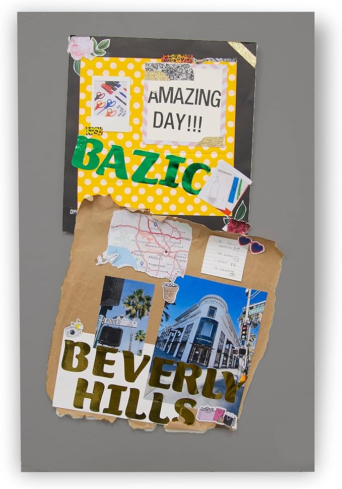 BAZIC Products Foam Board 20" X 30" Slate Gray, Colored Foam Boards 3/16 Inch Thickness, 4 Count, Presentation Signboards School Craft Project Framing Display