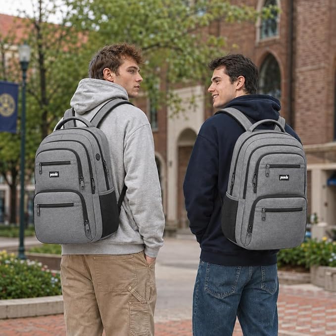 Paude Laptop Backpack,17.3 Inch School Backpack for Teens Adults Men,Laptop Backpack for High School College Students,Waterproof