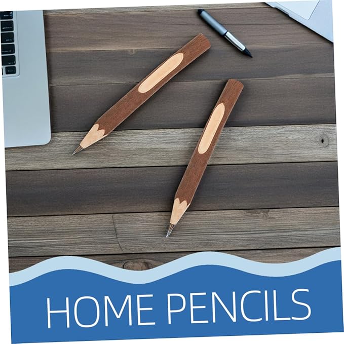SOLUSTRE Natural Wood Branch Ballpoint Pens 13cm, Tree Bark Biodegradable Portable Writing Pens 10pcs for Office and School Use