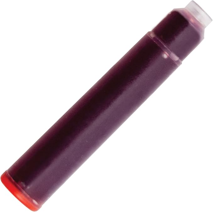 Monteverde Internatinal Size Cartridge to Fit Fountain Pens, Red, 6 per Pack (G302RD)