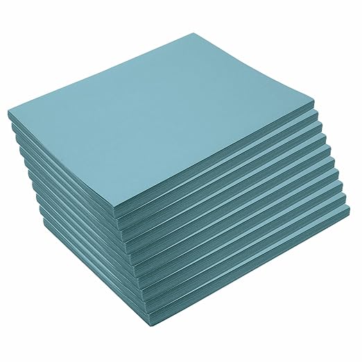 Colorations 9" x 12" Mediumweight Sky Blue Construction Paper - 500 Sheets, Bulk Pack Art Paper, Arts and Crafts, School Supplies, Drawing, Coloring, Painting, 3D Art Paper