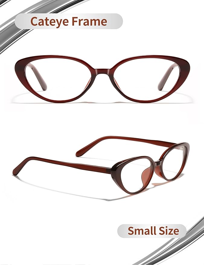 Ultralight Cat Eye Blue Light Glasses for Woman Anti Glare Reduce Eyestrain Gaming/Computer/Screen