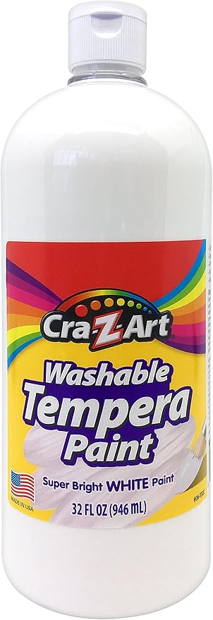 Cra-Z-Art Washable Tempera Paint White 32oz