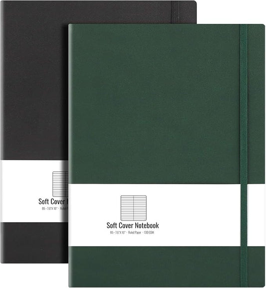 AHGXG Lined Journal Notebook, 408 Numbered Pages, A5 Size (5.7'' x 8.3'')