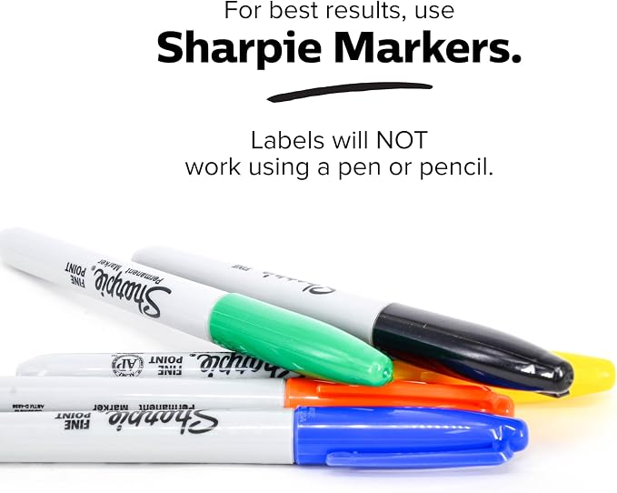 ThreeKin Waterproof Labels for Bottles and Containers - Custom Stickers - All-Purpose and Personalizable - Dishwasher, Freezer and Microwave Safe - BPA-Free - USA-Owned (Clear, 72pcs)