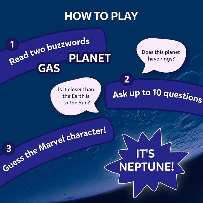 Skillmatics Guess in 10 NASA Space, Perfect for Boys, Girls, Kids & Families Who Love Card Games, Educational Toys, Travel Games, Gifts for Ages 8, 9, 10 and Up