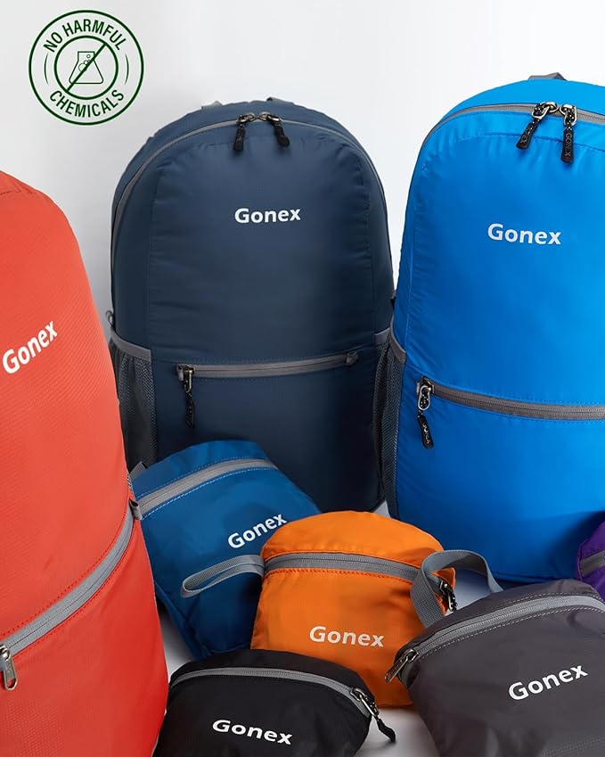 Gonex Ultra Lightweight Packable Backpack Daypack Handy Foldable Camping Outdoor Travel Cycling Backpacking
