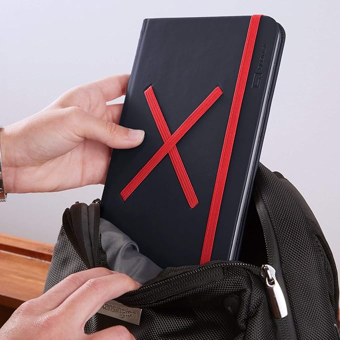 Quartet Portable Glass Dry-Erase Pad, 5" x 8", Closeable Cover, Kickstand, Desktop, White Board, Notepad, Travel, Black (Q090GDPB01)