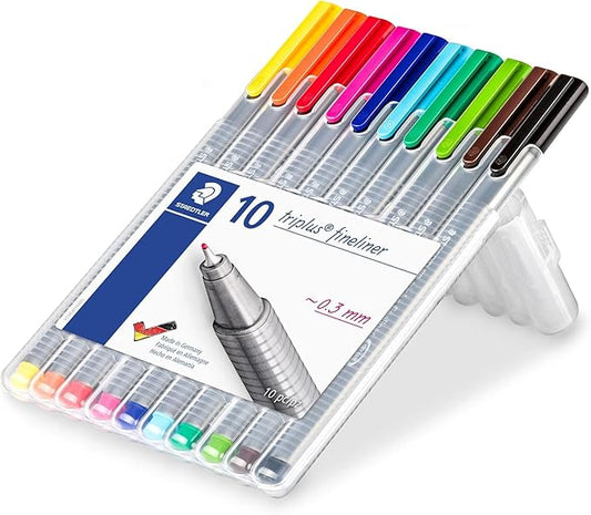 Staedtler Triplus Fineliner 0.3 mm Porous Point Pen 334 - SB10