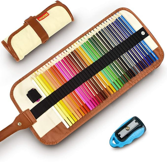 covacure Colored Pencils, Premier Color Pencil Set With 36 Colouring Pencils,Sharpener and Canvas Pencil Bag