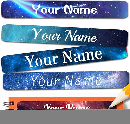 120 PCS Personalized Labels for Kids，Custom Name Tag Stickers Labels Waterproof for School Supplies,Water Bottle,Lunch Box,Toys(2.3 x 0.4 in)