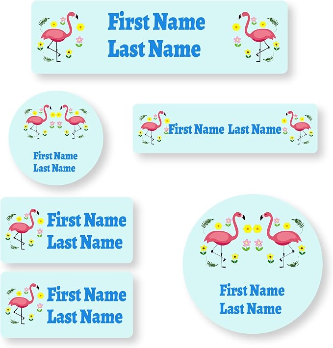 Personalized Daycare Name Labels for Kids (71 Labels) - Custom Durable Waterproof Name Stickers for Clothing Tags, Water Bottles, Lunch Boxes, and School Supplies - Dishwasher, Washer