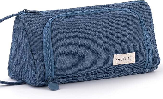 EASTHILL Big Capacity Pencil Case Pouch Pen Case Simple Stationery Bag School College Office Organizer for Teens Girls Adults Student