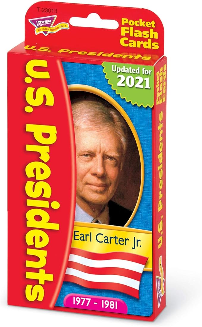 US Presidents Pocket Flash Cards