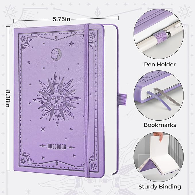 EMSHOI Dotted Journal Notebook, 320 Pages, A5 Size (5.7'' x 8.3'')
