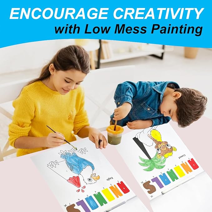 ALNETI Paint with Water Books for Toddlers - Watercolor Painting Book - Children Arts and Crafts for Kids 3 5 4 Year Old - Toddler Activities Ages 4-8 - Art Craft Kits - Water Coloring Book Animals