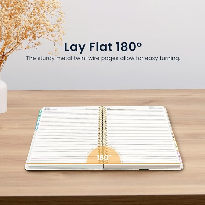 ZOTIA Large Spiral Notebooks for Work 5 Subject with Removable Dividers