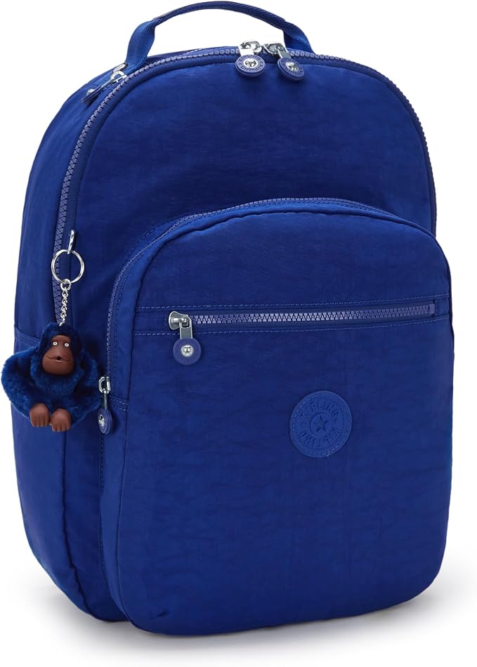 Kipling Women's Seoul 15" Laptop Backpack, Durable, Roomy with Padded Shoulder Straps, Built-In Protective Sleeve