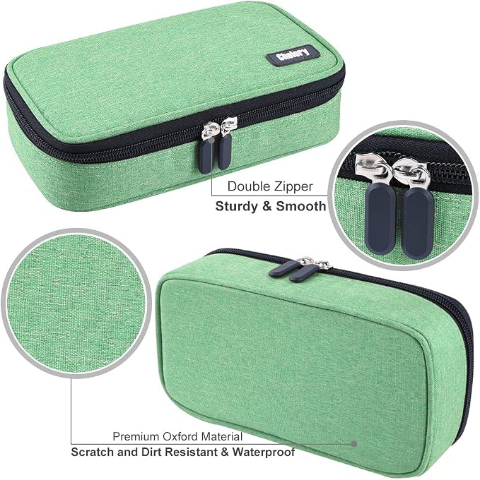 Chelory Big Capacity Pencil Case Large Pencil Bag Pouch Pen Case Pencil Marker Holder Stationery Storage Makeup Bag for Office Supplies Adults