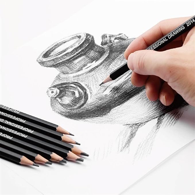 Drawing Pencils,24pcs Art kit with Graphite Pencils Sketching Pencil Set Include 12B 10B 8B 7B 6B 5B 4B 3B 2B B HB 2H 4H 6H, Charcoal Pencils.Pencil Case for Beginner Artists Adults and Children