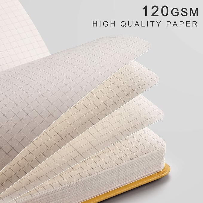 EMSHOI Graph Grid Journal Notebook, 256 Pages, A5 Size (5.7'' x 8.3'')