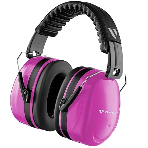 Vanderfields - Hearing Protection Ear Muffs - Over 35 dB (2K Hz) Broad Noise Cancelling Sound Reduction - Adults & Teens