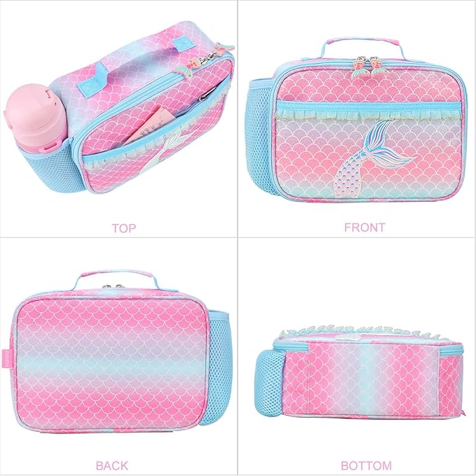 RHCPFOVR Kids Lunch Bag - Insulated Lunch Box for Boys Girls,Washable Lunch Bag and Reusable Toddler Leak-proof Lunchbox for School and Daycare