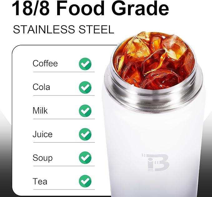 TOPBADE 32oz Insulated Water Bottle with Straw Lid & Spout Lid & Paracord Handle, Stainless Steel Water Bottle Wide Mouth, Double Wall for Women Men Gym Fitness Outdoor