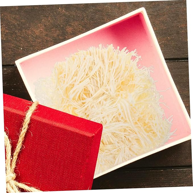 Yardwe Each Natural Paper Shreds for Box Filling Lightweight Recyclable Crinkle Cut Filler Paper for Wrapping Wedding Birthday and Treat Packaging Decoration