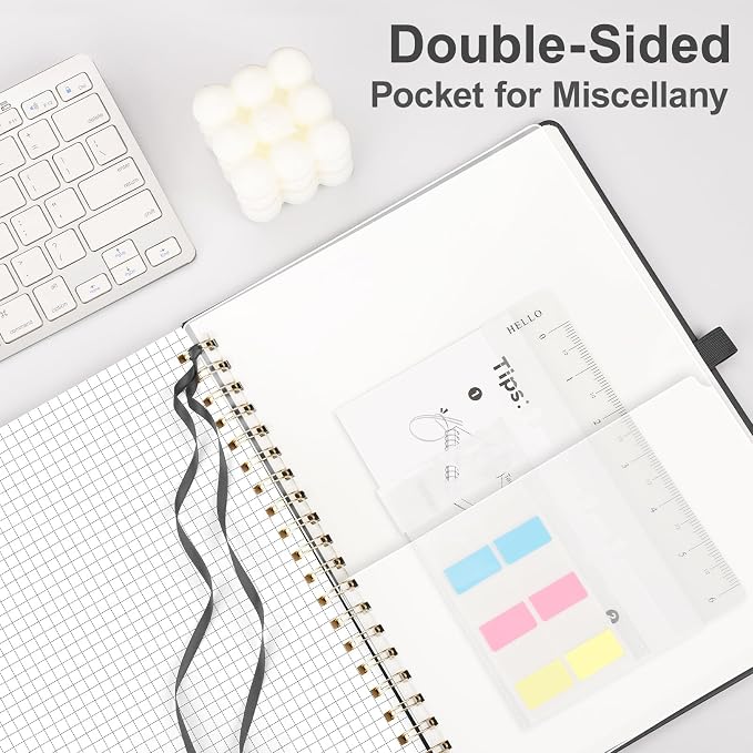 AHGXG Graph Paper Notebook, 110 Pages, A4 (8.5" x 11")