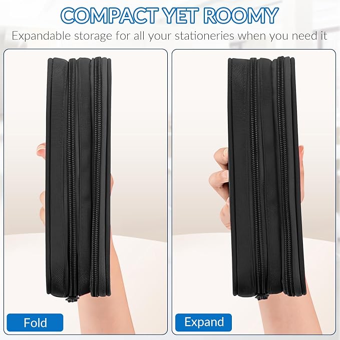 TILYTADLY Large Pencil Case for Boys - Boys Pencil Pouch with Zipper Compartments - Big Capacity Pen Box Gamer Pen Bag Organizer for Kids Teens School