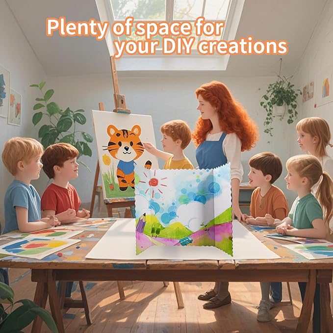 26 Pcs Tri Fold Board Bulk, Science Fair Presentation Display Poster Single Wall Lightweight Trifold Project Board (14 x 22 Inch, White)