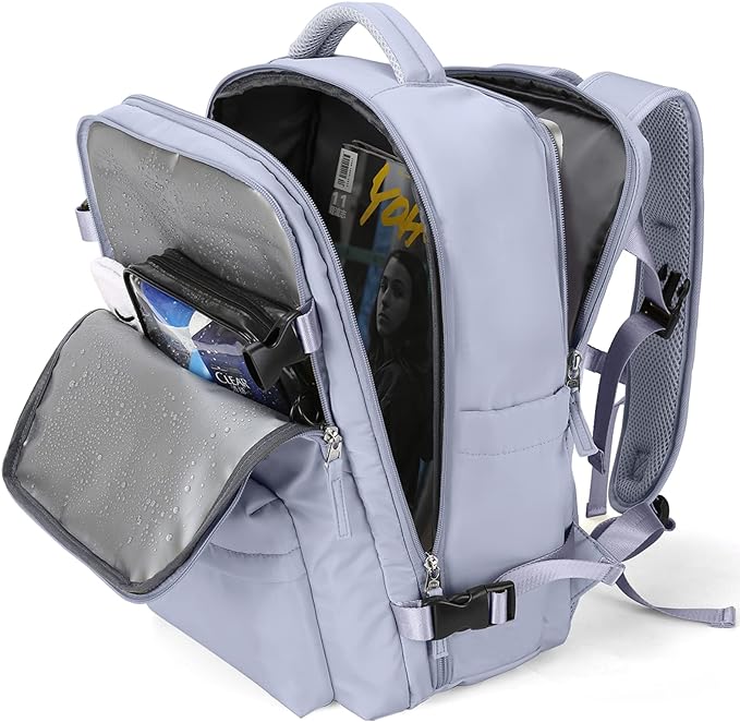 WONHOX Large Travel Backpack Carry on Flight Approved Laptop Work Business Backpack for Women Men Mochila de Viaje