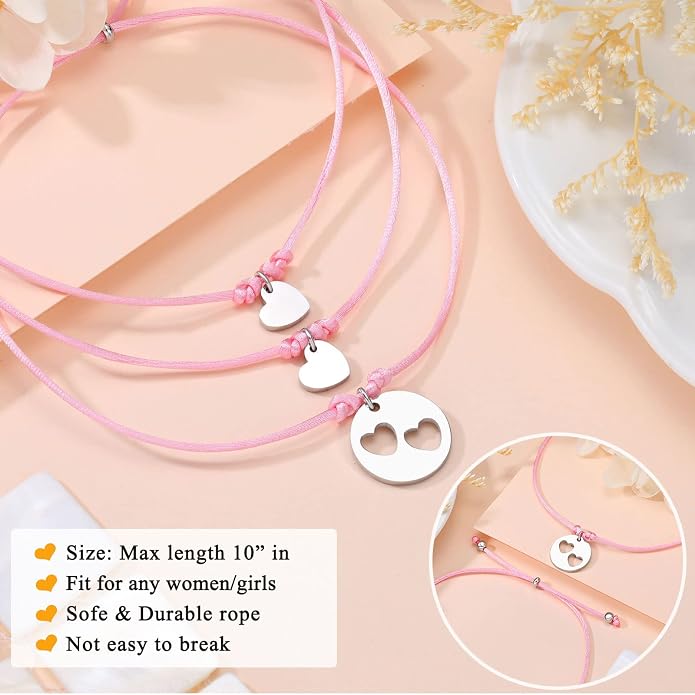 3PCS First Day of Preschool/Kindergarten/1st Grade Gift, Back to School Bracelets Set for 3